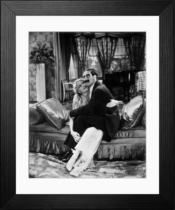Framed Print : HORSE FEATHERS, Thelma Todd, Groucho Marx, 1932