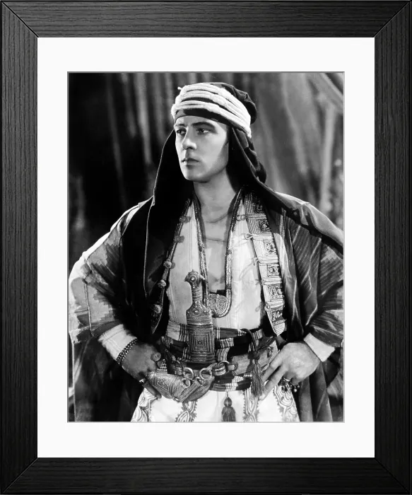 Framed Print : THE SHEIK, Rudolph Valentino, 1921 Framed Print : THE SHEIK, Rudolph Valentino, 1921