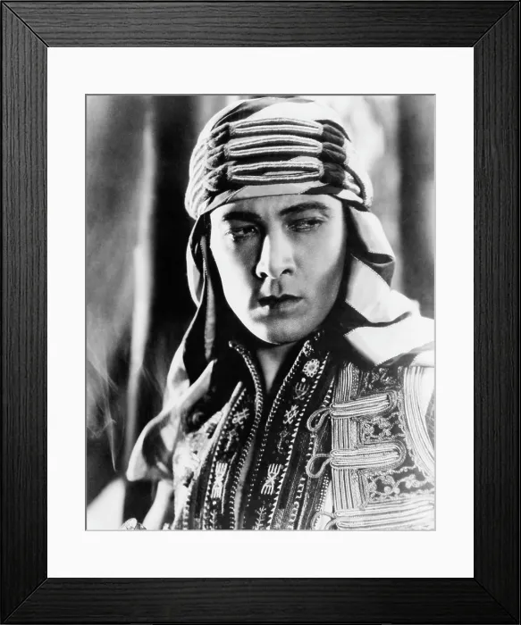 Framed Print : THE SHEIK, Rudolph Valentino, 1921 Framed Print : THE SHEIK, Rudolph Valentino, 1921