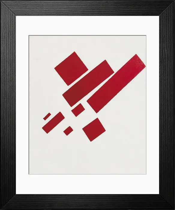 Framed Print : MALEVICH, Kazimir Severinovich (1878-1935). Eight Red Rectangles. 1915. Suprematism. Oil on canvas. NETHERLANDS. Amsterdam. Municipal Museum