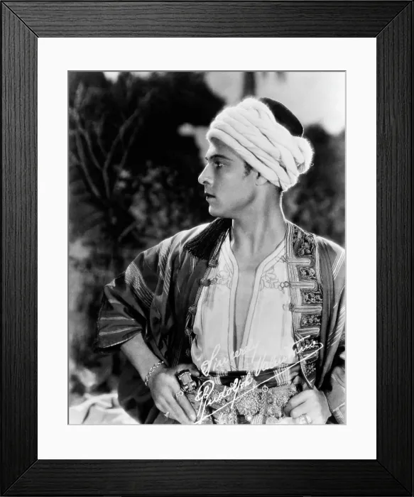 Framed Print : THE SHEIK, Rudolph Valentino, 1921 Framed Print : THE SHEIK, Rudolph Valentino, 1921
