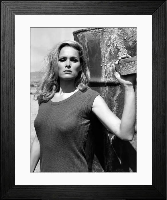 Framed Print : SHE, Ursula Andress at an Israeli resort while on location in Israel, 1965
