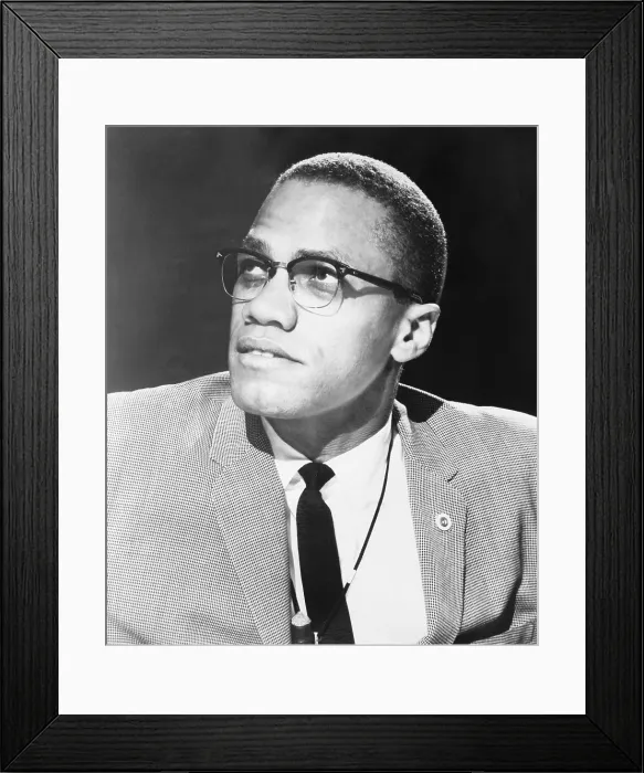 Framed Print : Malcolm X, militant Black Muslim civil rights leader in 1963 Framed Print : Malcolm X, militant Black Muslim civil rights leader in 1963