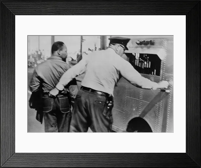 Framed Print : Police officer seizing Martin Luther King by the seat of his trousers, jailing him for leading an anti-segregation march. Birmingham, Ala. April 12, 1963 Framed Print : Police officer seizing Martin Luther King by the seat of his trousers, jailing him for leading an anti-segregation march. Birmingham, Ala. April 12, 1963