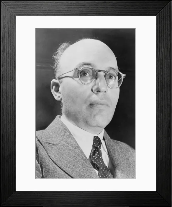 Framed Print : Kurt Weill (1900-1950), German composer best-known for THE THREEPENNY OPERA (1928) and its featured song, MACK THE KNIFE