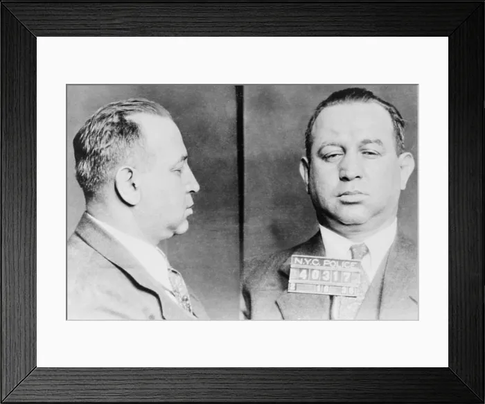 Framed Print : Jacob Gurrah Shapiro (1899-1947), in a 1936 New York City Police mugshot Framed Print : Jacob Gurrah Shapiro (1899-1947), in a 1936 New York City Police mugshot