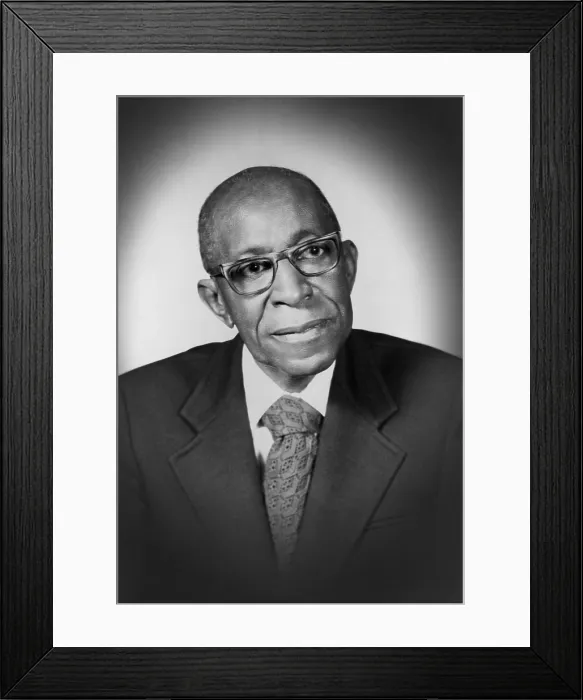 Framed Print : Dr. Lorenzo J. Greene (1899-1988), historian published nine books on African American history from the colonial era through the 20th century