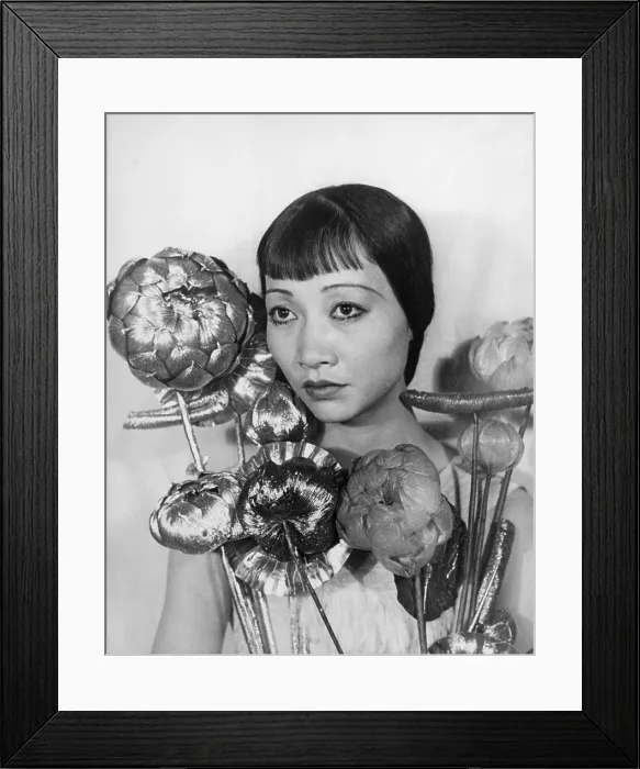 Framed Print : Anna May Wong (1905-1961), Chinese-American actress, was an international star, but was usually offered only supporting roles during her Hollywood career