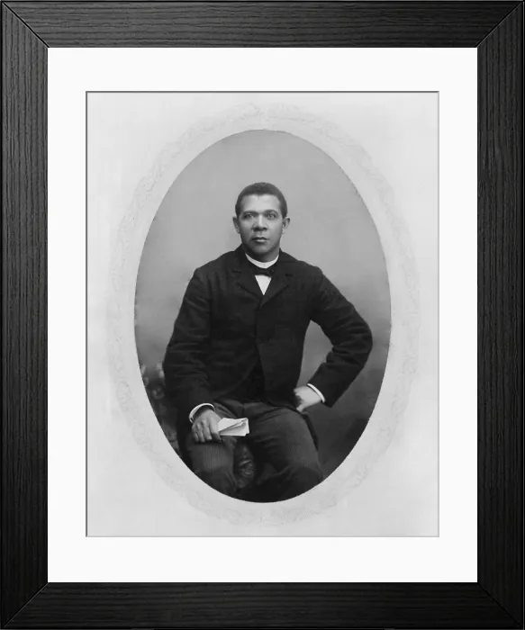 Framed Print : Booker T. Washington (1856-1915), ca. 1885 Framed Print : Booker T. Washington (1856-1915), ca. 1885