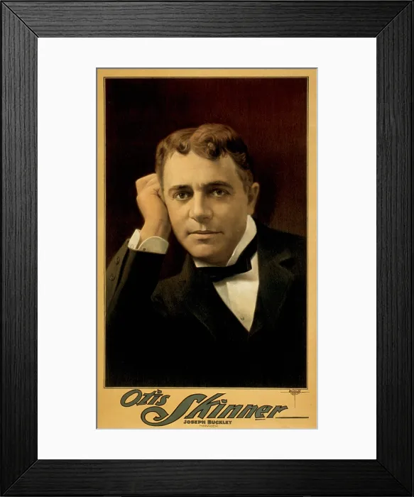 Framed Print : Otis Skinner (1858-1942), American stage actor had a sixty year long international career. In 1930 he starred in the film KISMET, repeating his stage role of 1911. 1899 poster