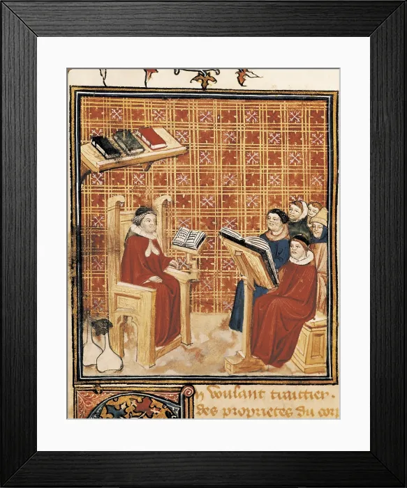 Framed Print : Livre des Propits de les Choses' (Liber de proprietatibus rerum), by the Franciscan Bartholomeus Anglicus or Barthlemy l'Anglais Framed Print : Livre des Propits de les Choses' (Liber de proprietatibus rerum), by the Franciscan Bartholomeus Anglicus or Barthlemy l'Anglais