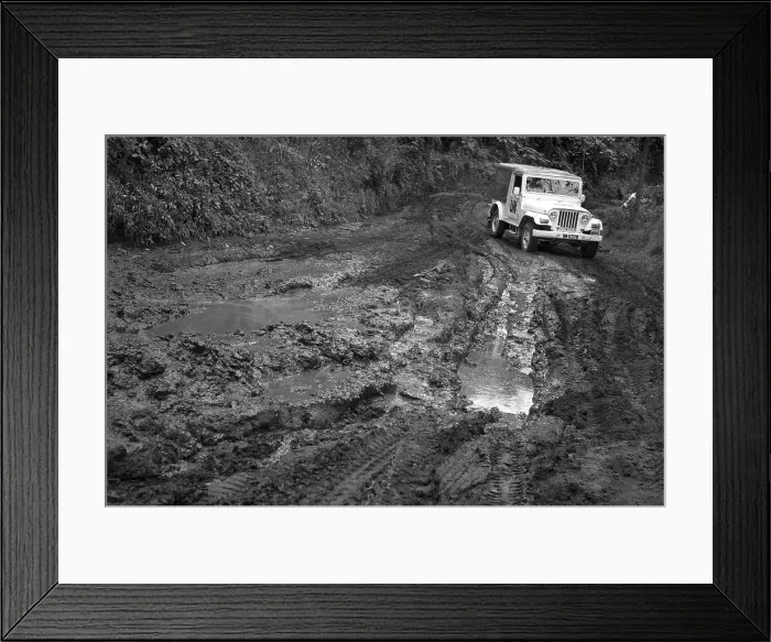 Framed Print : CONGO, Democratic Republic of the. NORTH KIVU. Democratic Republic of the Congo (2008). Kivu Conflict. UN car on a destroyed road. AISA / Everett Collection**US SALES ONLY** Framed Print : CONGO, Democratic Republic of the. NORTH KIVU. Democratic Republic of the Congo (2008). Kivu Conflict. UN car on a destroyed road. AISA / Everett Collection**US SALES ONLY**