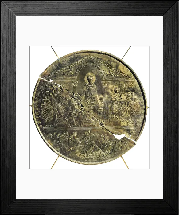 Framed Print : Theodosius I (347 - 395). Silver. Roman art. Late Empire. Jewelry. SPAIN. Madrid. Royal Academy of History. AISA / Everett Collection**US SALES ONLY** Framed Print : Theodosius I (347 - 395). Silver. Roman art. Late Empire. Jewelry. SPAIN. Madrid. Royal Academy of History. AISA / Everett Collection**US SALES ONLY**