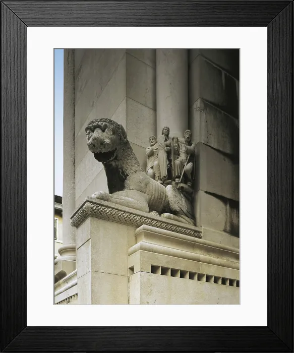 Framed Print : CROATIA. SPLIT. Split. Cathedral. Entrance gate into the cathedral. Stone lion. AISA / Everett Collection**US SALES ONLY** Framed Print : CROATIA. SPLIT. Split. Cathedral. Entrance gate into the cathedral. Stone lion. AISA / Everett Collection**US SALES ONLY**