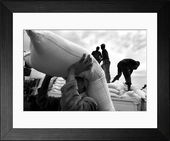 Framed Print : CONGO, Democratic Republic of the. NORTH KIVU. Democratic Republic of the Congo (2008). Kivu Conflict. Refugee camp of Buhimba (17000 people) Framed Print : CONGO, Democratic Republic of the. NORTH KIVU. Democratic Republic of the Congo (2008). Kivu Conflict. Refugee camp of Buhimba (17000 people)