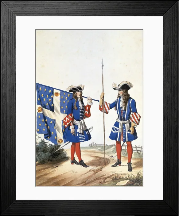 Framed Print : Army of France (reign of Louis XIV). Regiment of the French Guard17th c. AISA / Everett Collection (33)**US SALES ONLY**