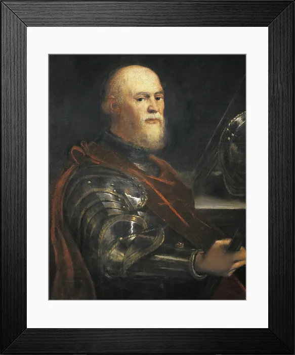 Framed Print : TINTORETTO, Jacopo Robusti, called Il (1518-1594). Venetian General. ca. 1560. Venetian General Sebastian Veniero. Renaissance art. Cinquecento. Venetian school. Oil on canvas Framed Print : TINTORETTO, Jacopo Robusti, called Il (1518-1594). Venetian General. ca. 1560. Venetian General Sebastian Veniero. Renaissance art. Cinquecento. Venetian school. Oil on canvas