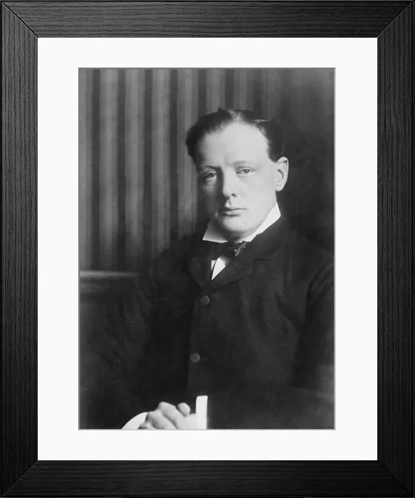 Framed Print : Winston Churchill (1874-1965), as a young man. Ca. 1900