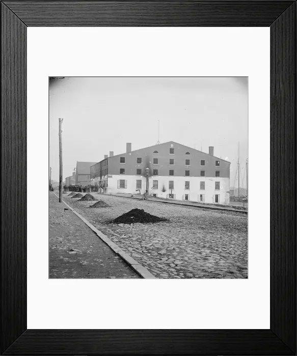 Framed Print : The Civil War, Libby Prison, Richmond, Virginia, photograph, April, 1865 Framed Print : The Civil War, Libby Prison, Richmond, Virginia, photograph, April, 1865