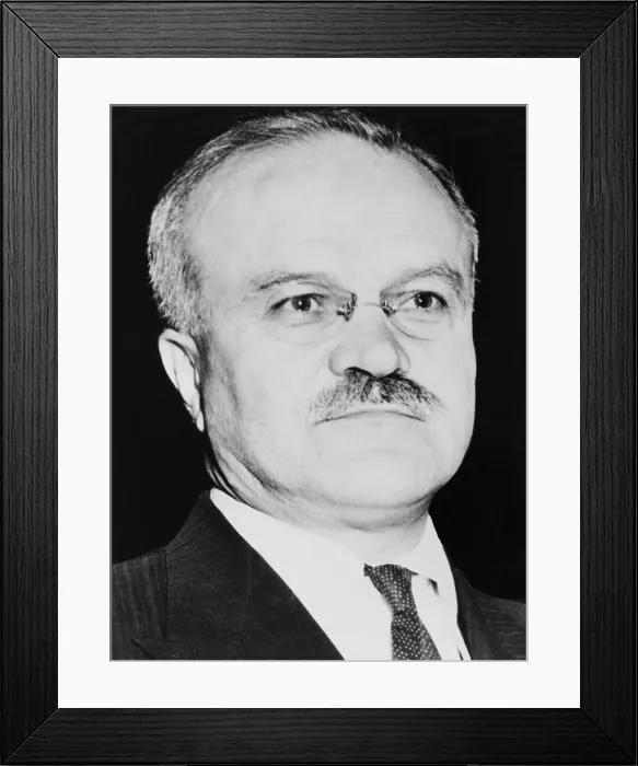 Framed Print : Russian Foreign Minister, Vyacheslav Molotov (1890-1986), ca. 1955, before his conflicts with Nikita Khrushchev and expulsion from the Communist Party Framed Print : Russian Foreign Minister, Vyacheslav Molotov (1890-1986), ca. 1955, before his conflicts with Nikita Khrushchev and expulsion from the Communist Party