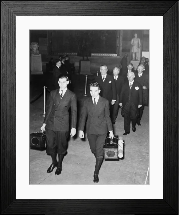 Framed Print : Senate pages, Barry Sullivan and Robert March