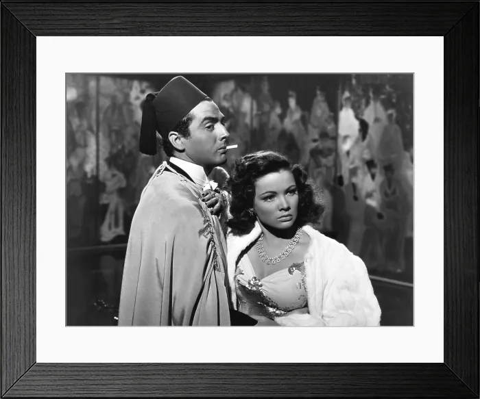 Framed Print : THE SHANGHAI GESTURE, from left: Victor Mature, Gene Tierney, 1941