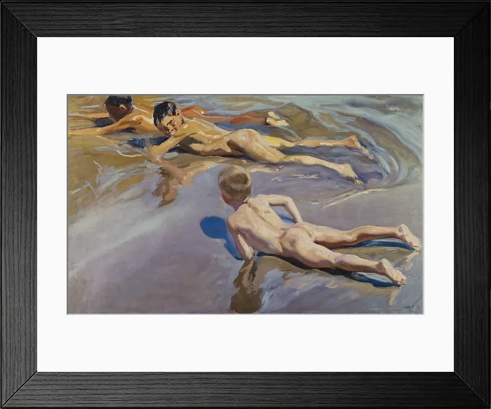 Framed Print : SOROLLA, Joaquin (1863-1923). Children on the Beach. 1910. Costumbrism. Oil on canvas. SPAIN. Madrid. Prado Museum