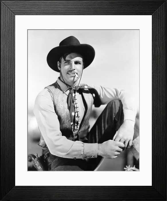 Framed Print : DRIFT FENCE, Buster Crabbe, 1936 Framed Print : DRIFT FENCE, Buster Crabbe, 1936