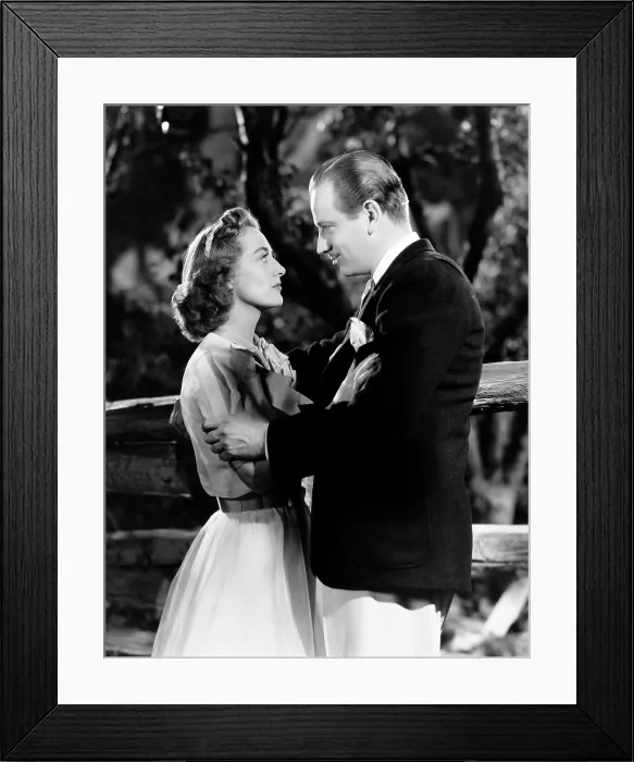 Framed Print : THE SHINING HOUR, from left, Joan Crawford, Melvyn Douglas, 1938
