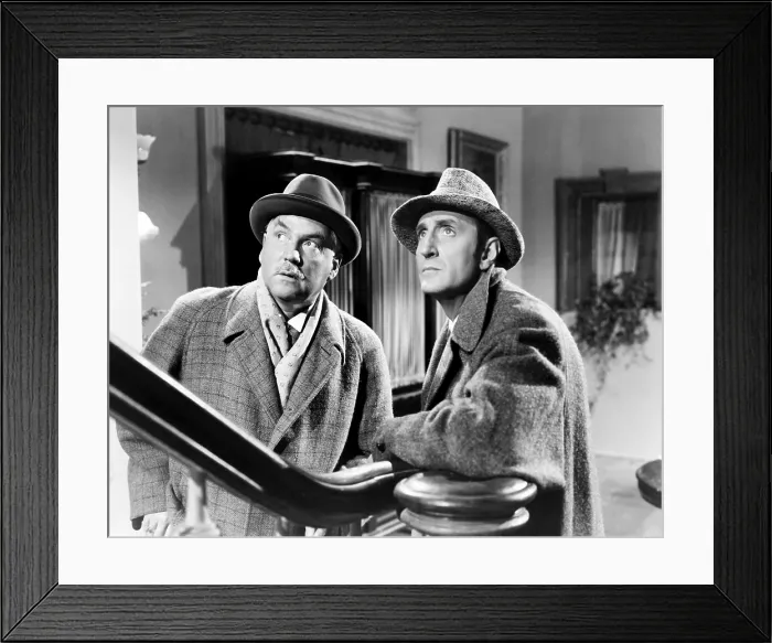 Framed Print : DRESSED TO KILL, from left, Nigel Bruce, Basil Rathbone, 1946 Framed Print : DRESSED TO KILL, from left, Nigel Bruce, Basil Rathbone, 1946