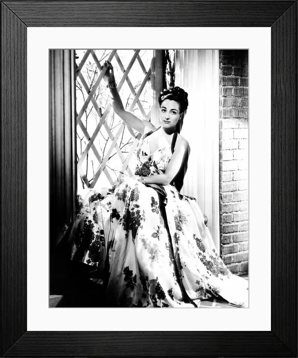 Framed Print : THE SHINING HOUR, Joan Crawford, in a gown by Adrian, 1938