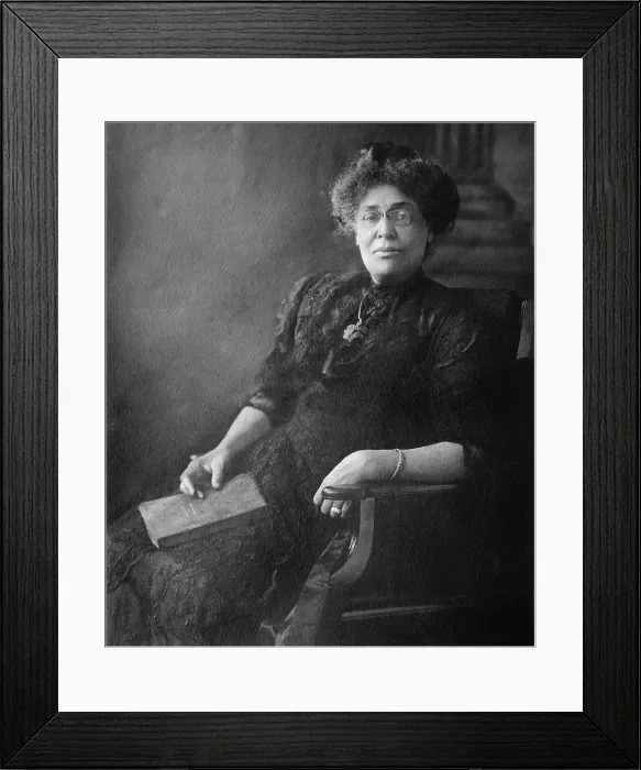 Framed Print : Margaret James Murray Washington (ca. 1861) the third wife of Booker T. Washington from 1891 until his death in 1915 Framed Print : Margaret James Murray Washington (ca. 1861) the third wife of Booker T. Washington from 1891 until his death in 1915