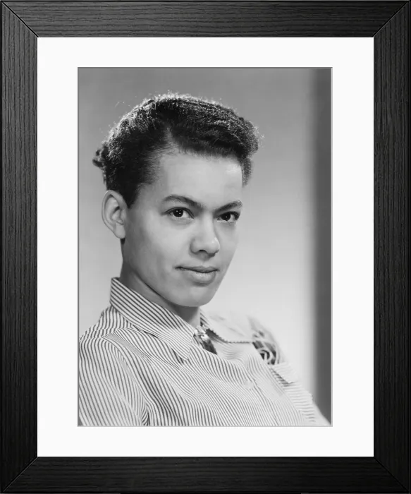 Framed Print : Pauli Murray (1910-1985) was a friend of Eleanor Roosevelt and served on JFK's President's Commission on the Status of Women