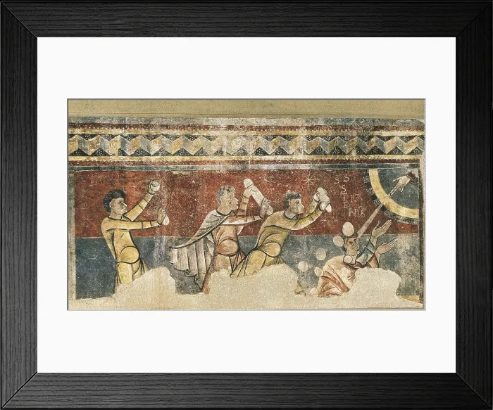 Framed Print : The Stoning of St. Stephen. ca. 1100. Romanesque art. Fresco. SPAIN. Barcelona. National Art Museum of Catalonia. AISA / Everett Collection**US SALES ONLY** Framed Print : The Stoning of St. Stephen. ca. 1100. Romanesque art. Fresco. SPAIN. Barcelona. National Art Museum of Catalonia. AISA / Everett Collection**US SALES ONLY**