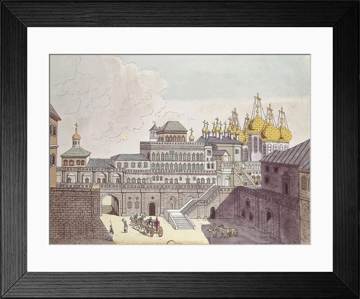 Framed Print : Moscow. Tsar's Palace in the Kremlin19th c. Engraving. AISA / Everett Collection (4405)**US SALES ONLY**