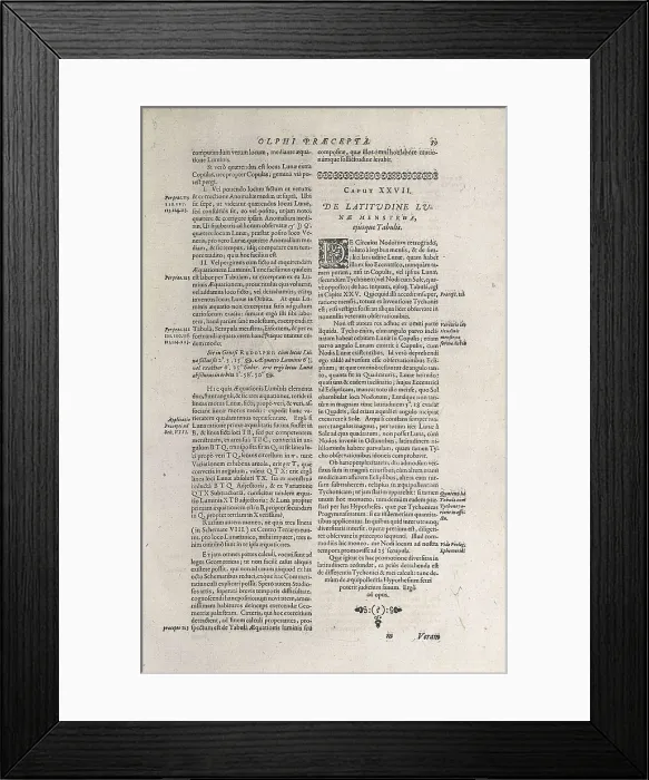 Framed Print : Kepler, Johannes (1571-1630). Printed page from the Tabulae Rudolphinae (Rudolphine Tables). FRANCE. Paris. National Library. AISA / Everett Collection**US SALES ONLY** Framed Print : Kepler, Johannes (1571-1630). Printed page from the Tabulae Rudolphinae (Rudolphine Tables). FRANCE. Paris. National Library. AISA / Everett Collection**US SALES ONLY**
