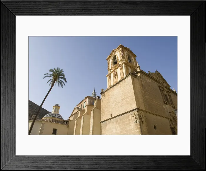 Framed Print : SPAIN. Orihuela. Santo Domingo's Diocesan College, aka Patriarch Loazes's College. Church bell tower. Baroque art. Architecture
