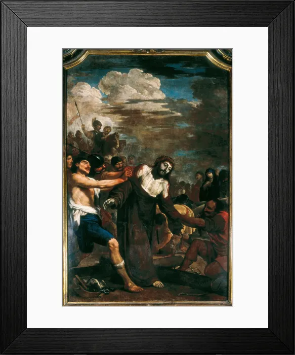 Framed Print : VILADOMAT i MANALT, Antoni (1678-1755). Jesus is stripped of His garments. 1722-1737. SPAIN. Mataro. Basilica of Saint Mary. Tenth Station of Via Crucis. Baroque art. Oil. - P Framed Print : VILADOMAT i MANALT, Antoni (1678-1755). Jesus is stripped of His garments. 1722-1737. SPAIN. Mataro. Basilica of Saint Mary. Tenth Station of Via Crucis. Baroque art. Oil. - P