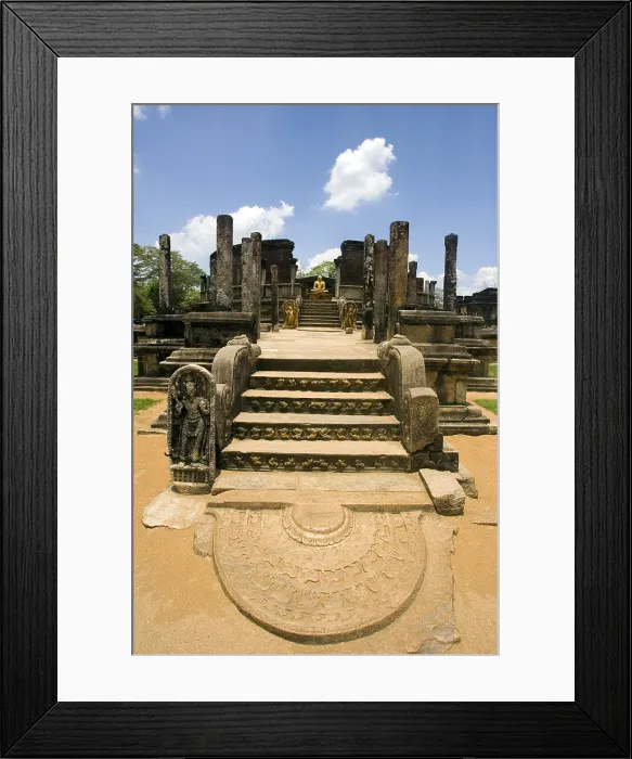 Framed Print : SRI LANKA. Polonnaruwa. Gal Vihara or Rock Temple (12th c.). AISA / Everett Collection**US SALES ONLY**