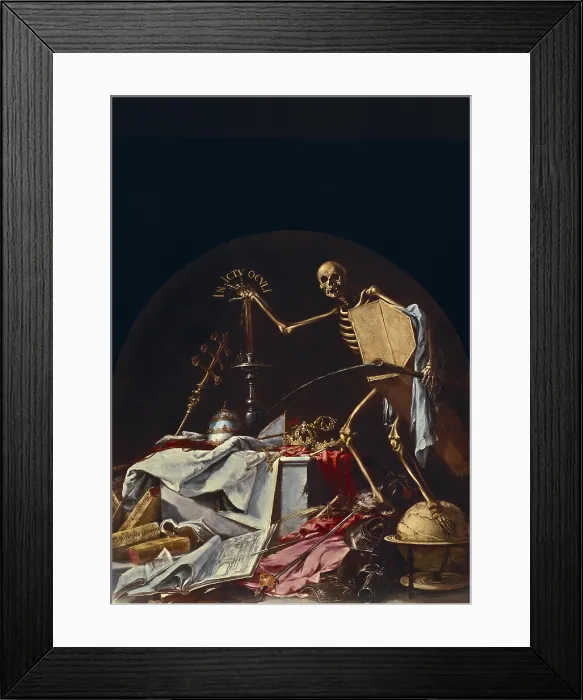Framed Print : VALDeS LEAL, Juan de (1622-1690). In Ictu Oculi. ca. 1671. SPAIN. Sevilla. Church of San Jorge at the Hospital de la Caridad. Baroque art. Oil on canvas. - P