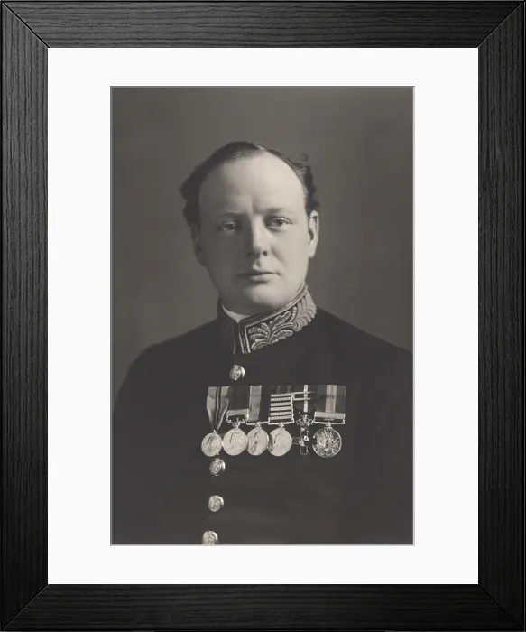 Framed Print : Winston Churchill (1874-1965), as First Lord of the Admiralty in 1914