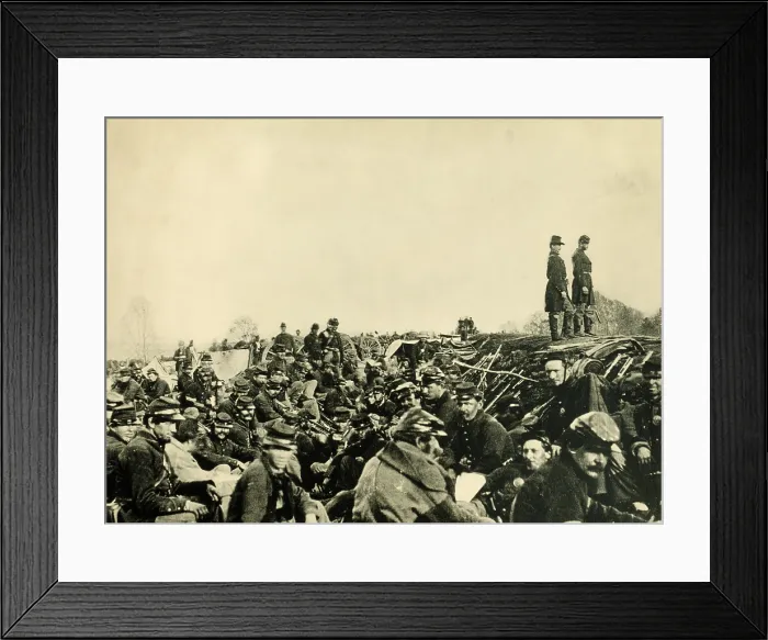 Framed Print : The Civil War, Union soldiers in Trenches before the Battle of Petersburg, Virginia, June 9, 1864 Framed Print : The Civil War, Union soldiers in Trenches before the Battle of Petersburg, Virginia, June 9, 1864
