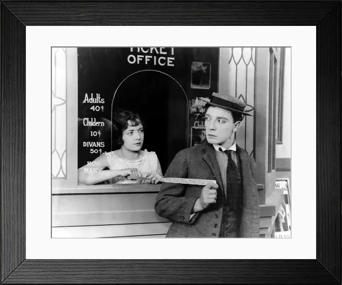 Framed Print : SHERLOCK JR. Buster Keaton, 1924 Framed Print : SHERLOCK JR. Buster Keaton, 1924