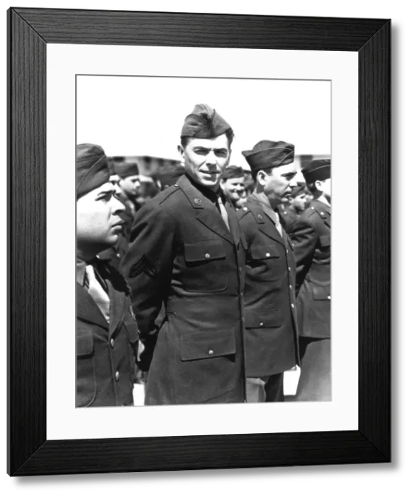 Framed Print : Ronald Reagan starred in the 1943 film, THIS IS THE ARMY. It was a musical comedy produced by Hal Wallis and Jack Warner, and directed by Michael Curtiz