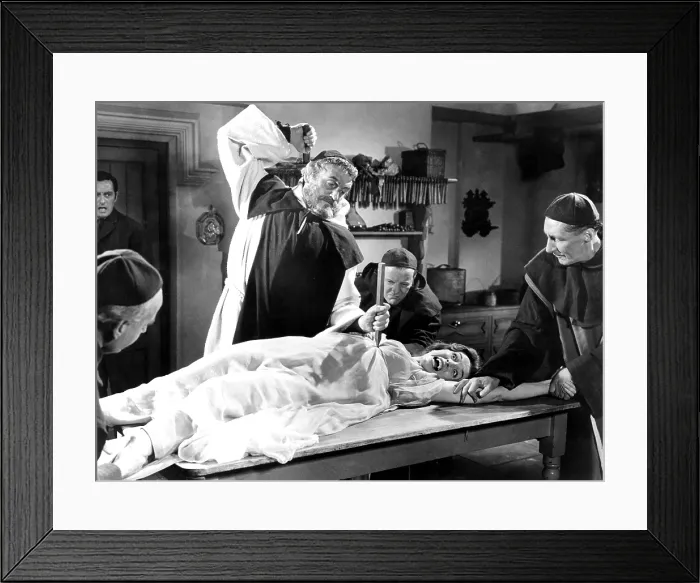 Framed Print : DRACULA: PRINCE OF DARKNESS, Francis Matthews, Andrew Keir, Barbara Shelley, 1966, TM and Copyright (c) 20th Century-Fox Film Corp. All Rights Reserved