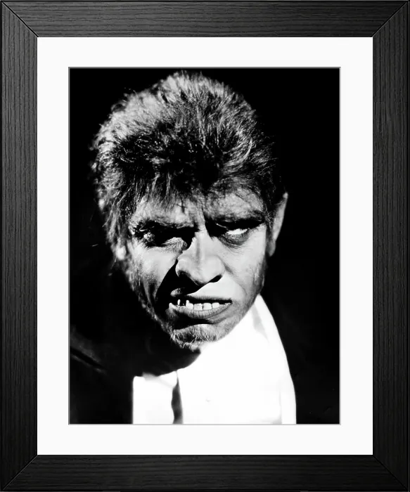 Framed Print : DR. JEKYLL AND MR. HYDE, Fredric March (in makeup by Wally Westmore), 1931 Framed Print : DR. JEKYLL AND MR. HYDE, Fredric March (in makeup by Wally Westmore), 1931