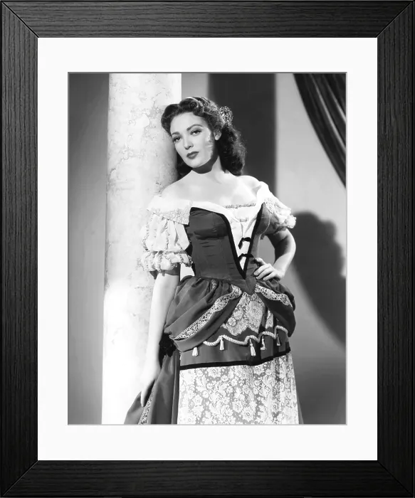 Framed Print : BLACKBEARD THE PIRATE, Linda Darnell, 1952 Framed Print : BLACKBEARD THE PIRATE, Linda Darnell, 1952