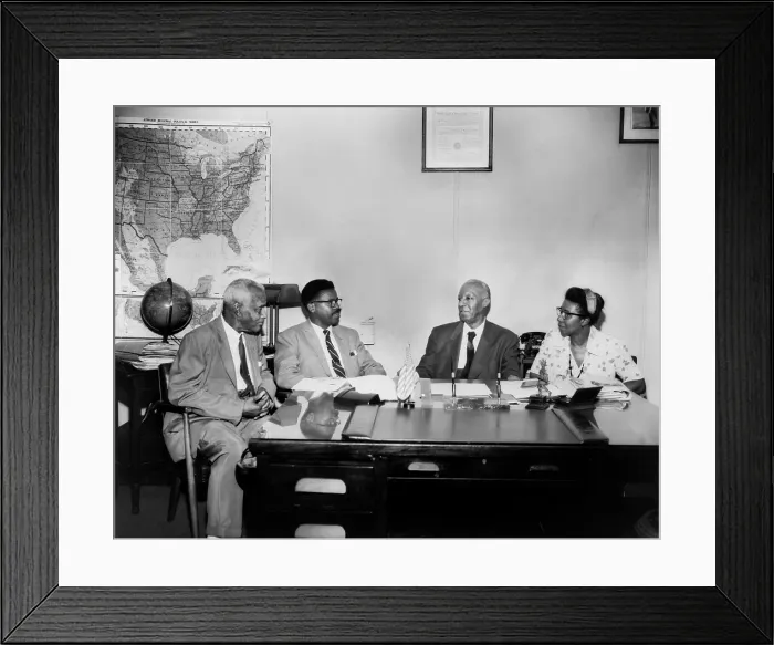 Framed Print : Brotherhood of Sleeping Car Porters group