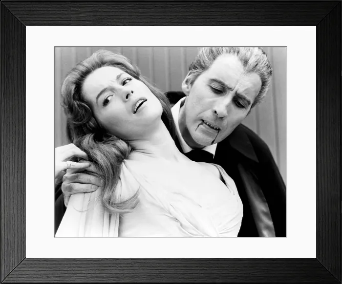 Framed Print : DRACULA: PRINCE OF DARKNESS, Barbara Shelley, Christopher Lee, 1966. TM and Copyright 20th Century Fox Film Corp. All rights reserved. Courtesy: Everett Collection