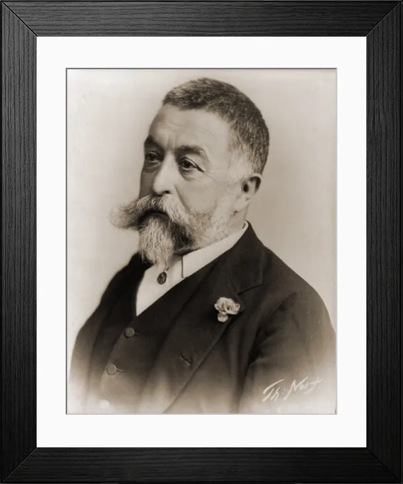 Framed Print : Thomas Nast (1840-1902), during his later career, after he left his political cartooning in 1886 for book illustration and painting. Ca, 1902 Framed Print : Thomas Nast (1840-1902), during his later career, after he left his political cartooning in 1886 for book illustration and painting. Ca, 1902